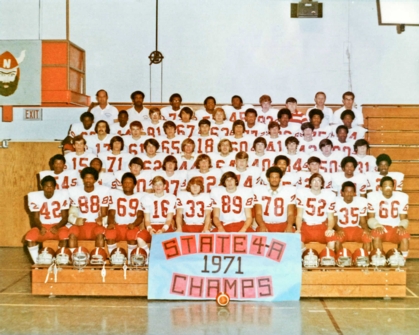 The North Forsyth Senior High School Vikings Football Team, State 4A Champions in 1971